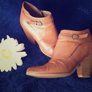 Tan Leather Ankle Boots